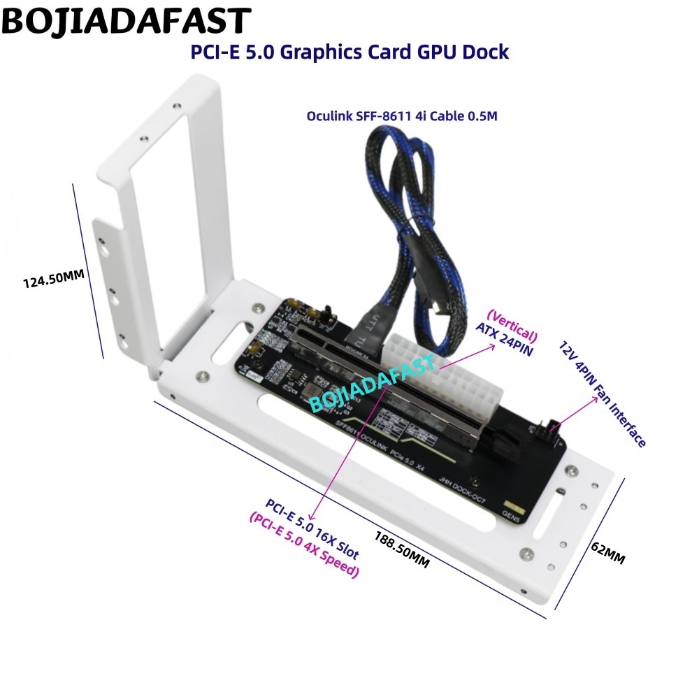 PCI-E 5.0 X4 OCuLink External  - огляд і ціна Oculink Egpu Dock Graphics Card