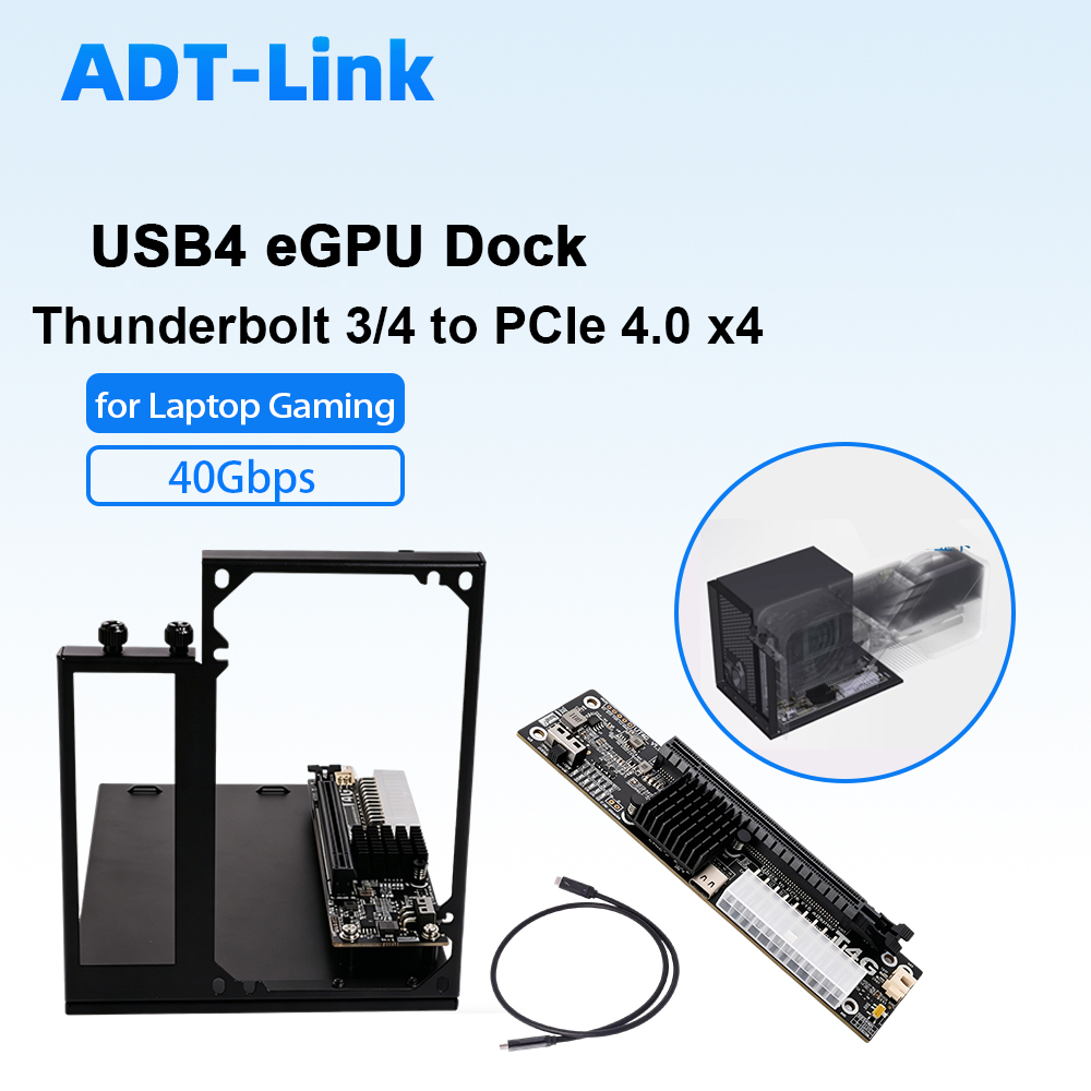 ADT-Link USB4 eGPU Dock Thunde - огляд і ціна Thunderbolt 4 External Gpu Enclosure