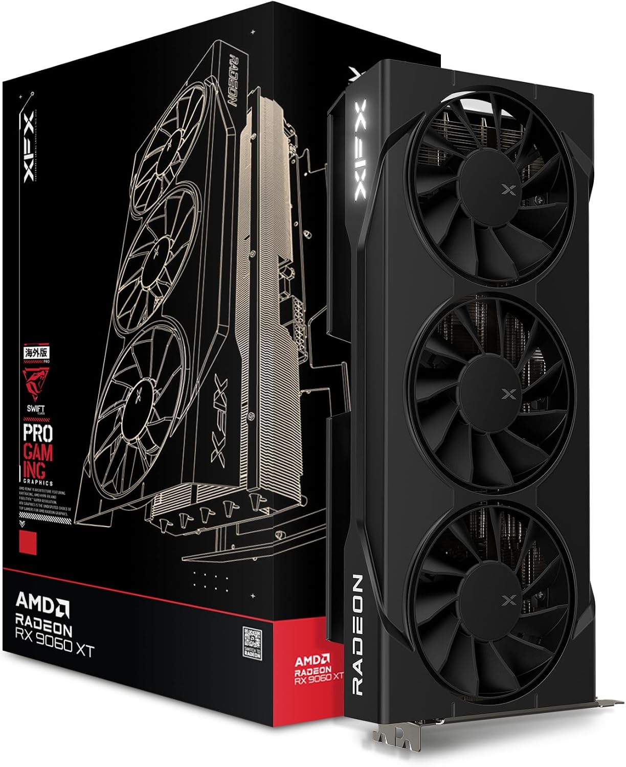 Swift AMD Radeon RX 9060 XT OC - огляд і ціна Triple Fan Gaming Graphics Card 16Gb